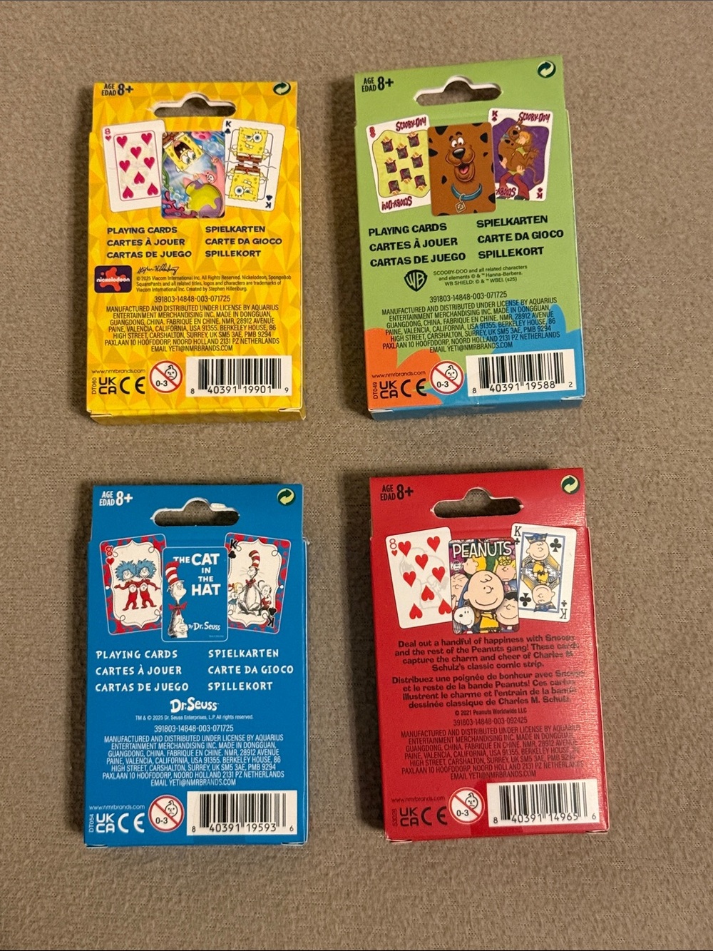 4 Decks Character Playing Cards - Picture 2 of 2